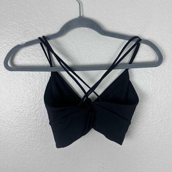 Lululemon Pushing Limits Bra 4 Black Luxtreme Athletic Activewear Stretch - Picture 4 of 9